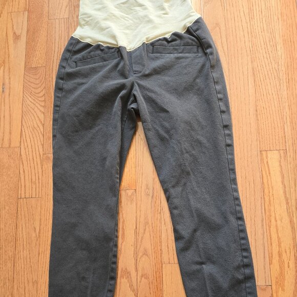 Womens Gap Maternity Size 4 Gray over the belly pants - Picture 1 of 6